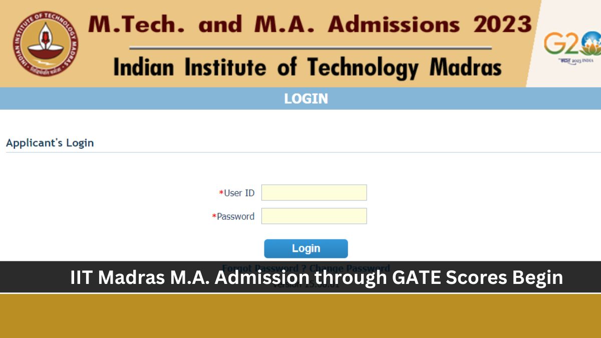 IIT Madras begins registration for MA admission through GATE