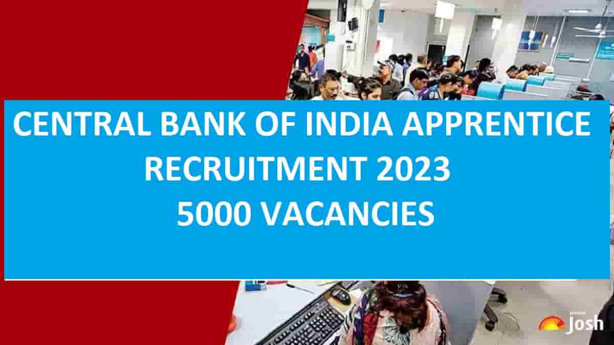 Central Bank of India (CBI) Apprentice Recruitment 2023
