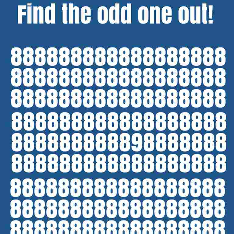 Brain Teasers: Is your eyesight strong enough to find the odd one out?