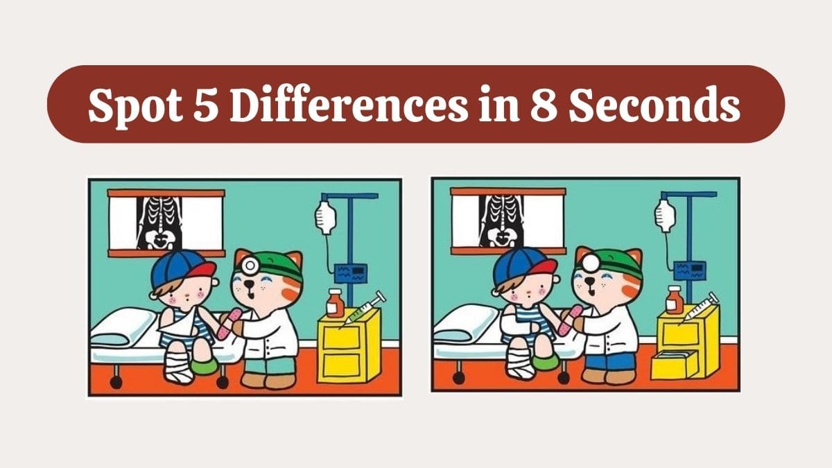 Spot 5 Differences in 8 Seconds