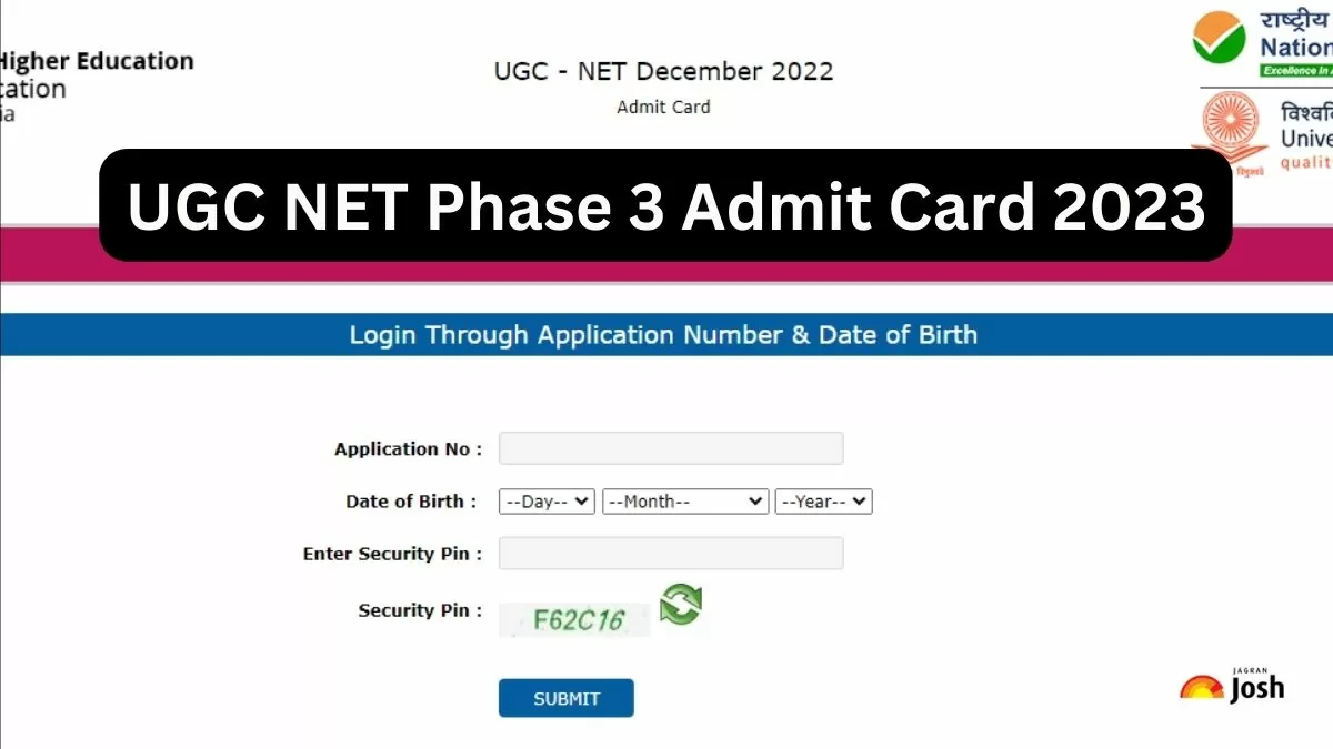 UGC NET Phase 3 Admit Card 2023