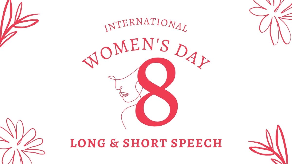 International Women's Day Speech 2023 In English For All Kinds of ...