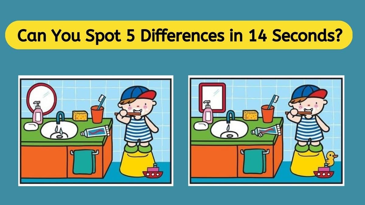 Can you spot 5 differences in 14 seconds?