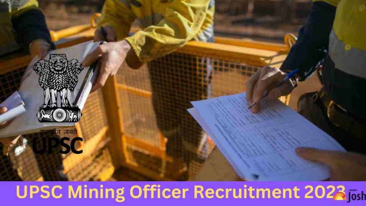 UPSC RECRUITMENT 2023 ANNOUNCED FOR ASSISTANT MINING OFFICER