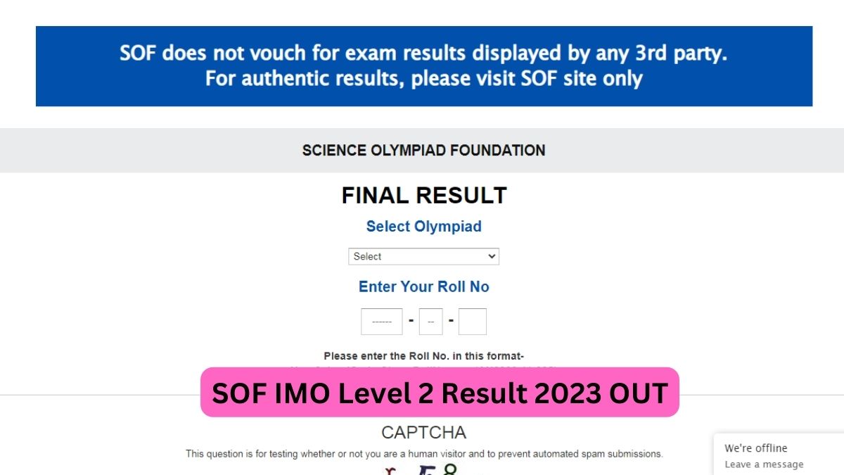 SOF Level 2 IMO Result 2023 Declared