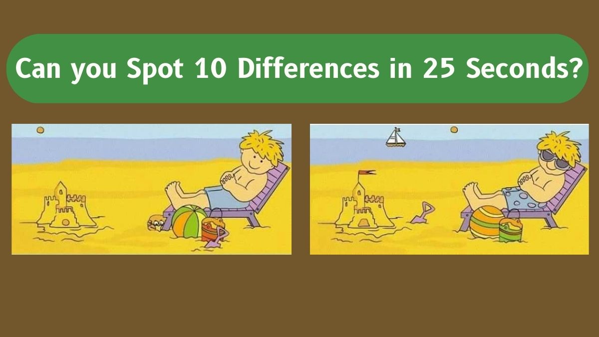 Spot The Difference: Can you spot 6 differences between the two