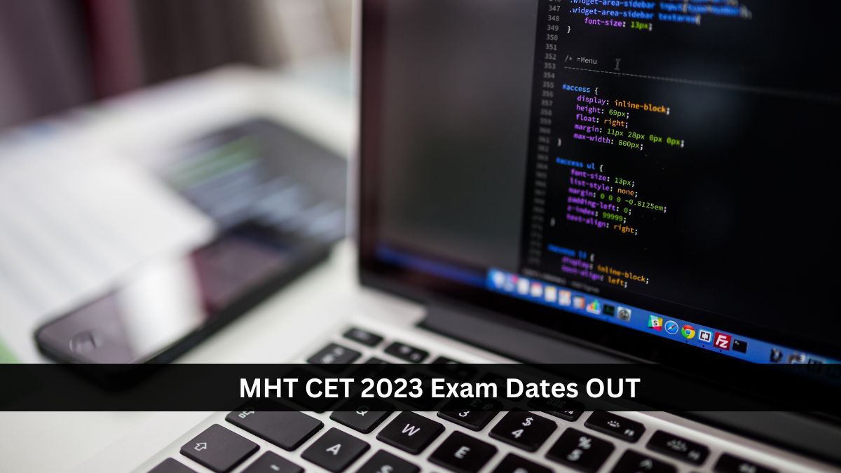 MHT CET 2023 Exam Dates OUT