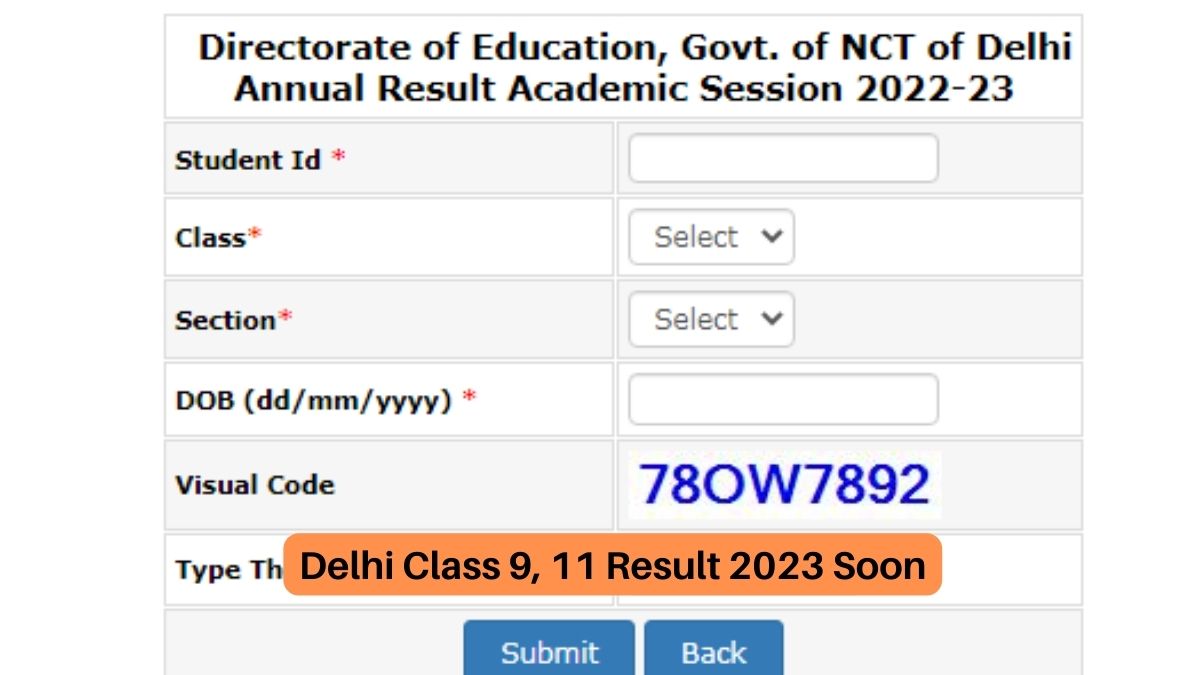 Delhi Class 9, 11 Result 2023 Expected Soon