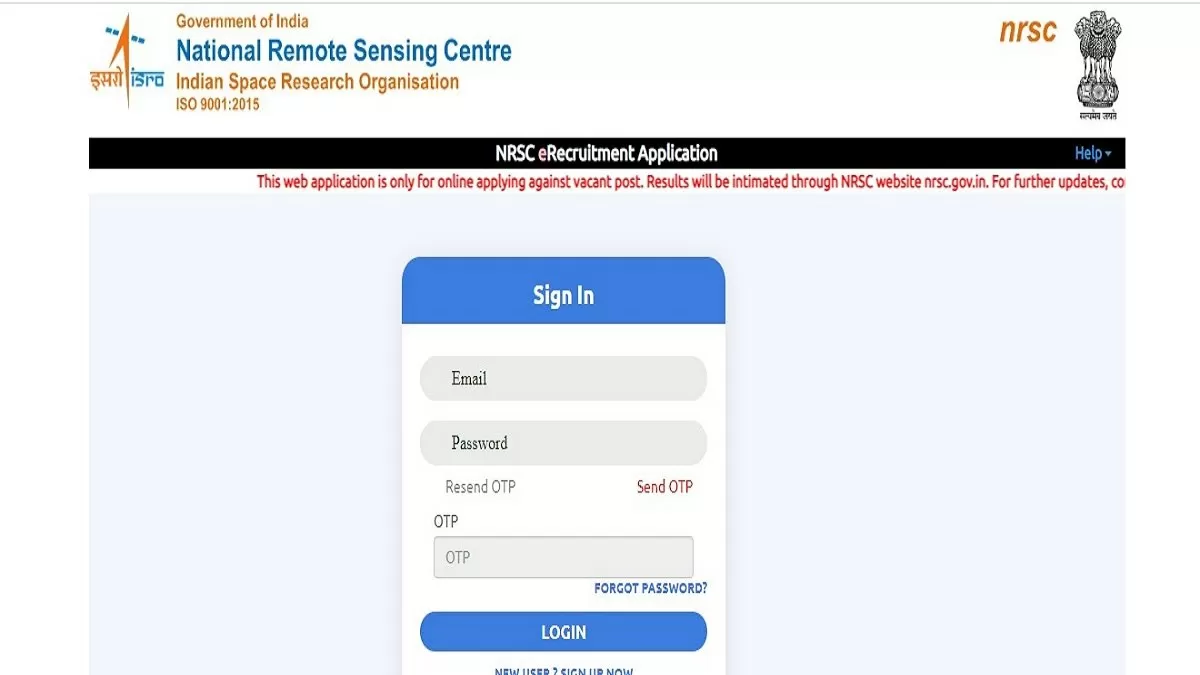 ISRO NRSC Recruitment 2023
