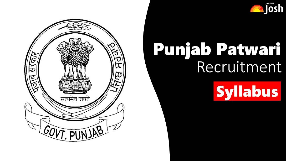 Punjab Patwari Syllabus 2023, Check All Details Here