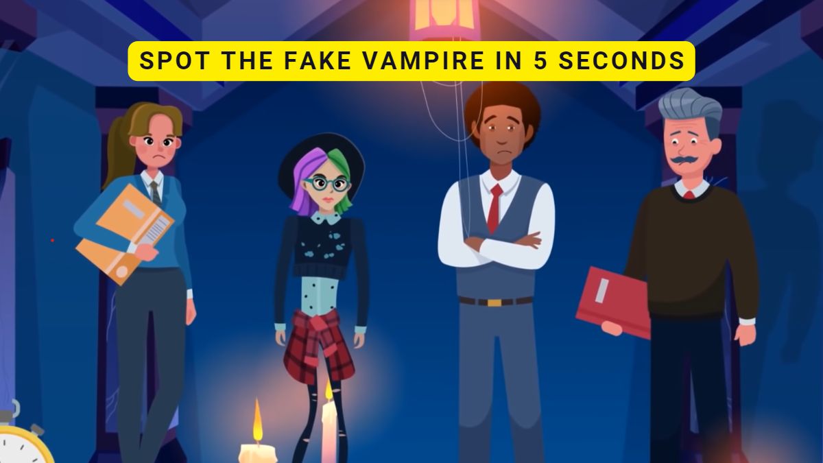 Brain Teaser Challenge: Spot the fake vampire in 5 seconds