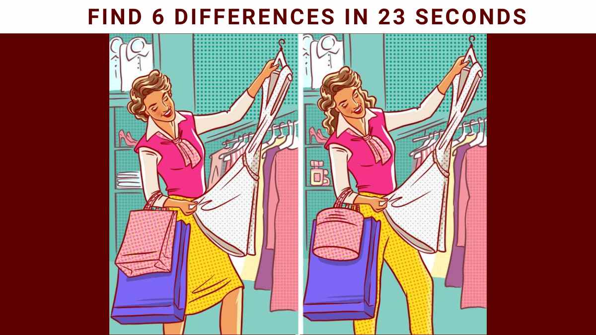 Spot The Difference- Spot 6 Differences In 23 Seconds!