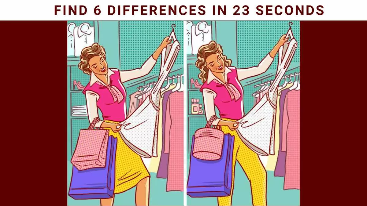 Spot The Difference: Can you spot 6 differences between the two