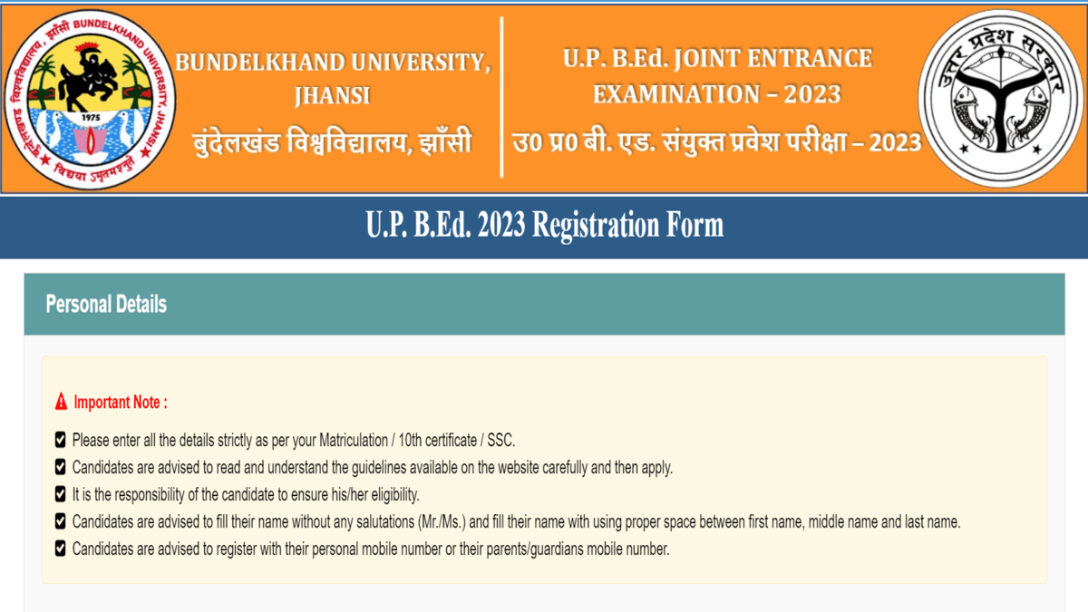 UP BEd Registration 2023 Without Late Fee Ends Today