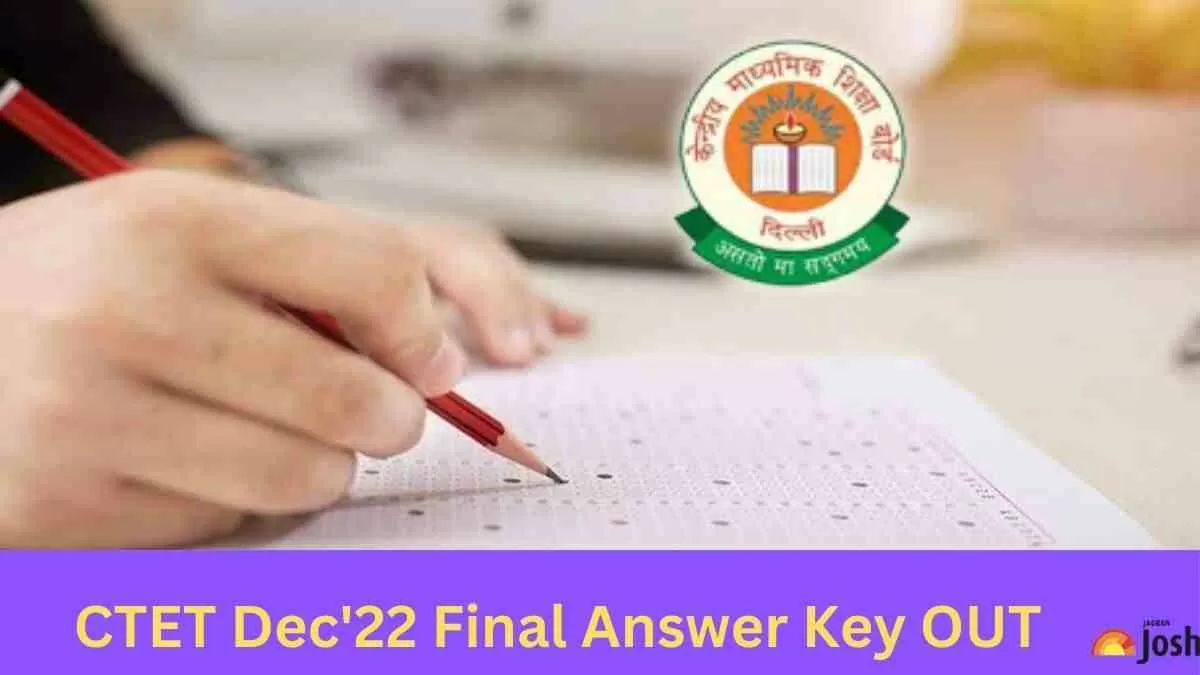 CTET Final Answer Key