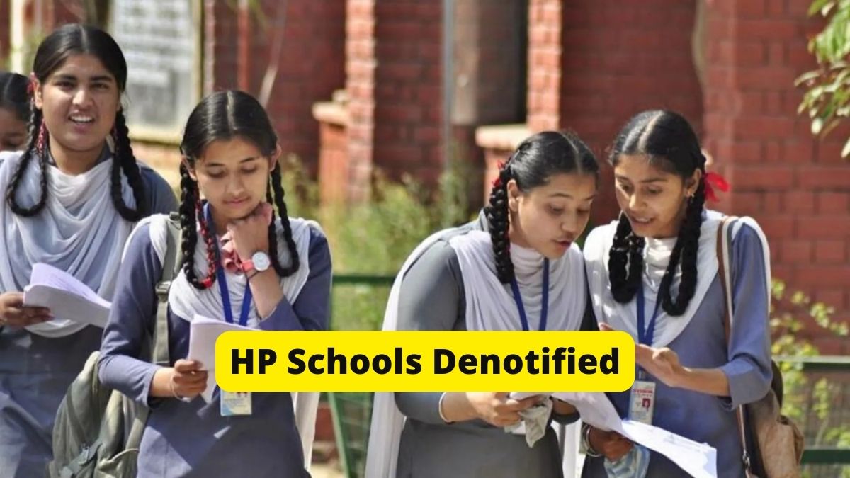 HP Schools Denotified