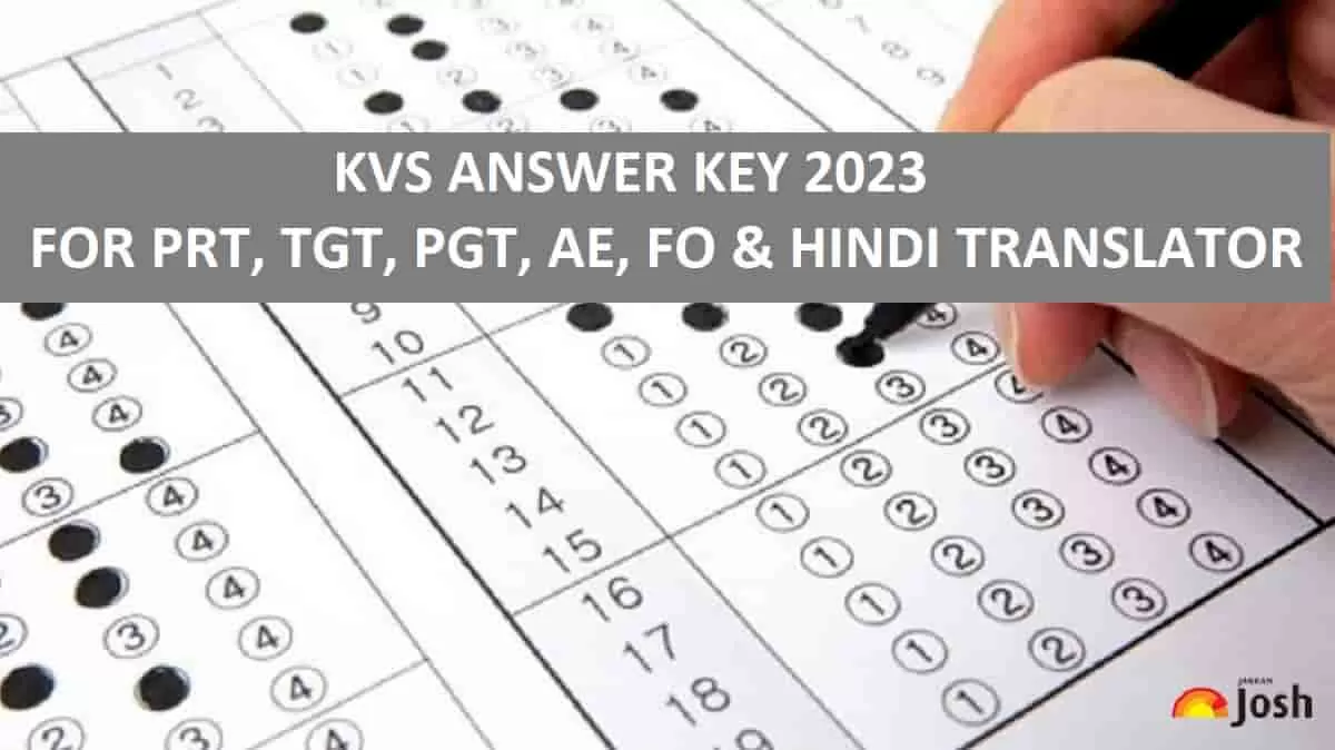 KVS Answer Key 2023