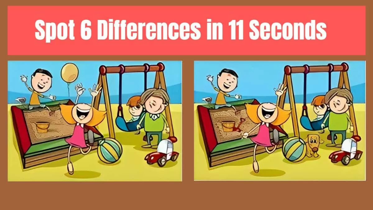 Spot 6 Differences in 11 Seconds