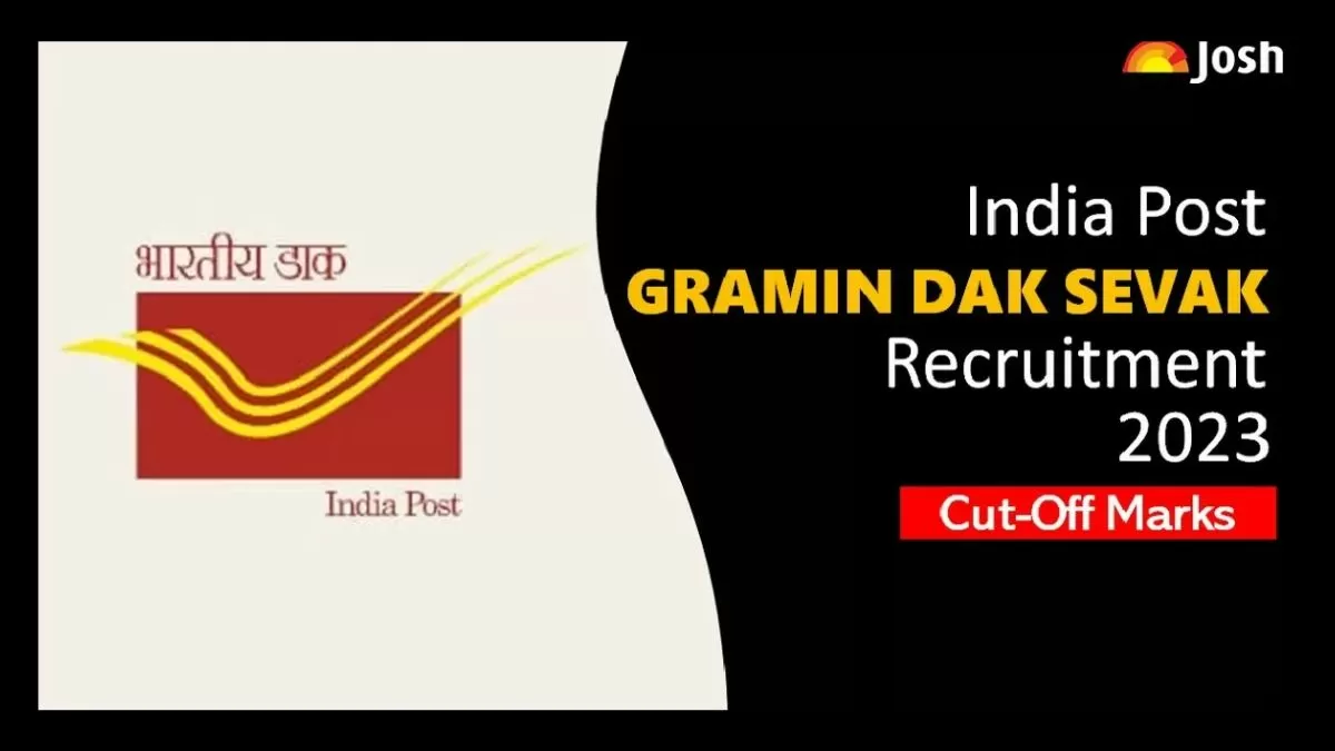 india gds post cut off marks merit list 