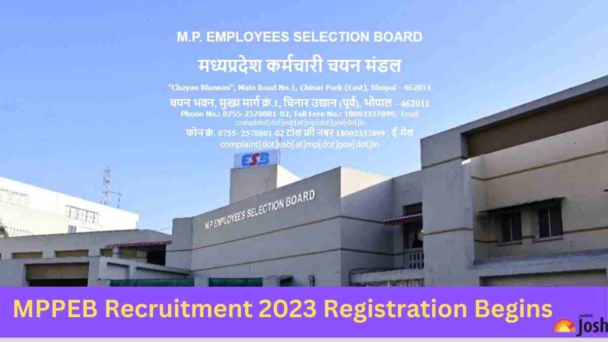 MPPEB Recruitment 2023 Registration Begins