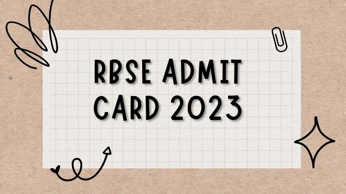 RBSE 10th 12th Admit Card 2023