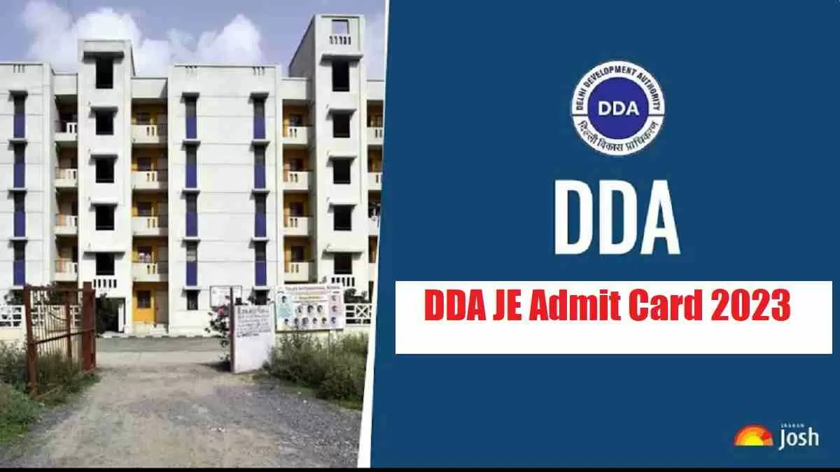 DDA JE Admit Card 2023