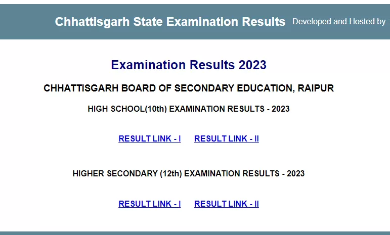 Cgbse 10th 12th Result 2023 Live यहां देखें छत्तीसगढ़ बोर्ड 10वीं