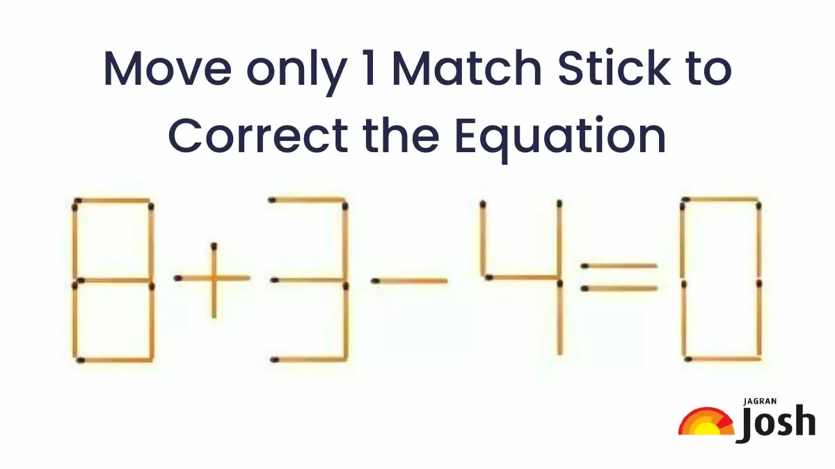 Tricky Puzzle IQ Test: Can you move only 2 matchsticks to fix this