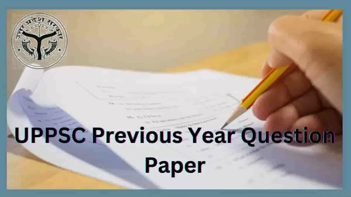 UPPSC Previous Year Question Paper 2023