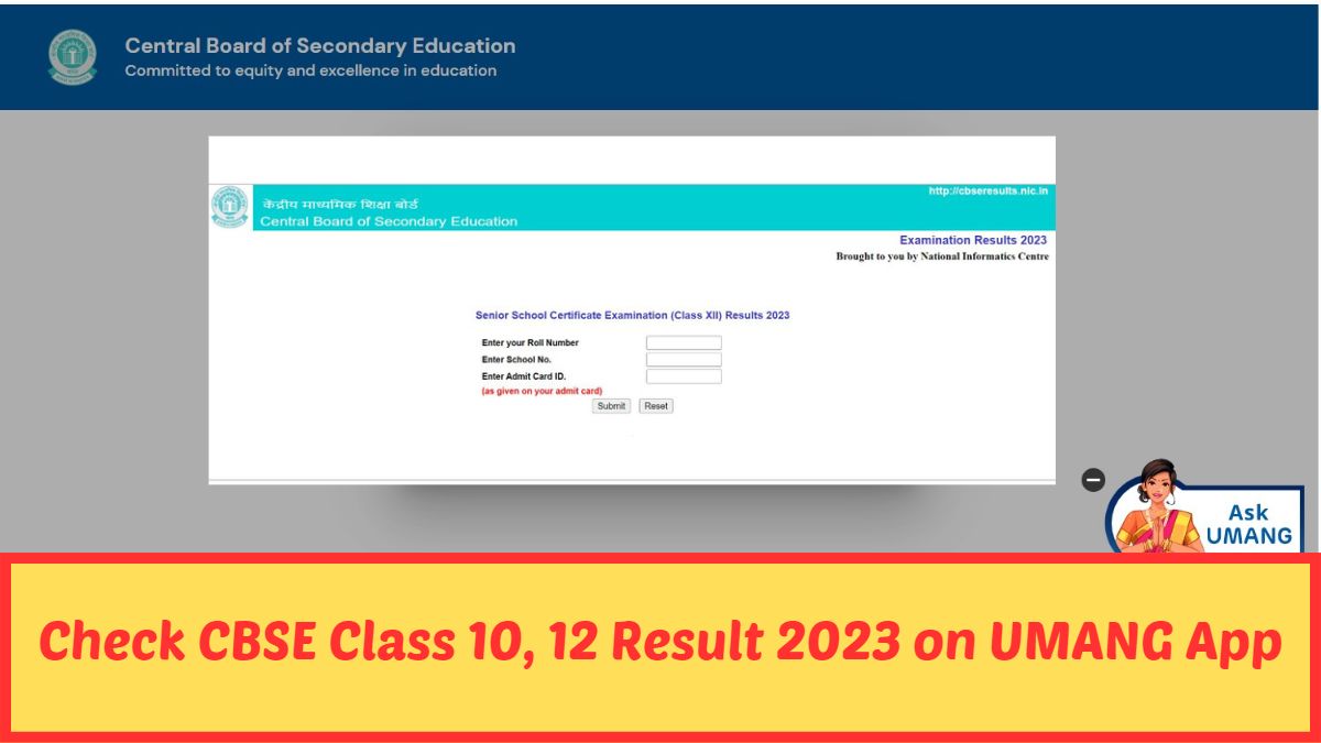 UMANG App CBSE Result 2023 Check CBSE Result Online, Direct Link Available