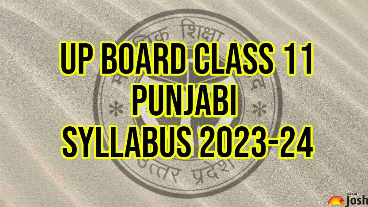 Download UP Board Class 11th Punjabi Syllabus 2023-24  PDF