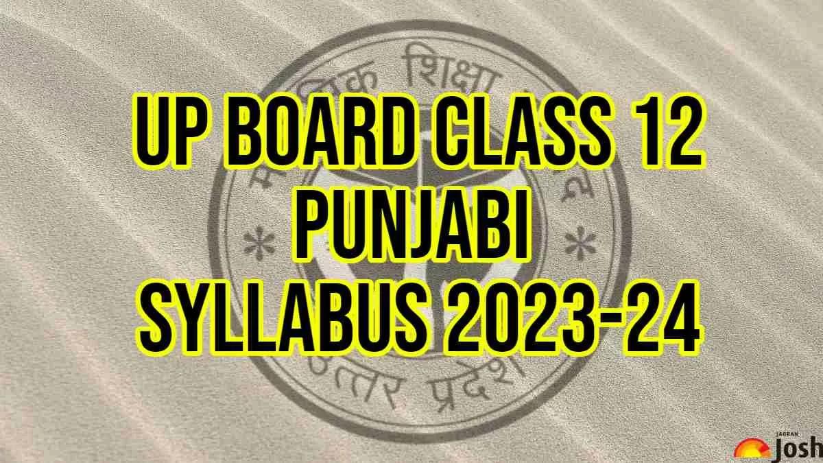 Download UP Board Class 12th Punjabi Syllabus 2023-24  PDF