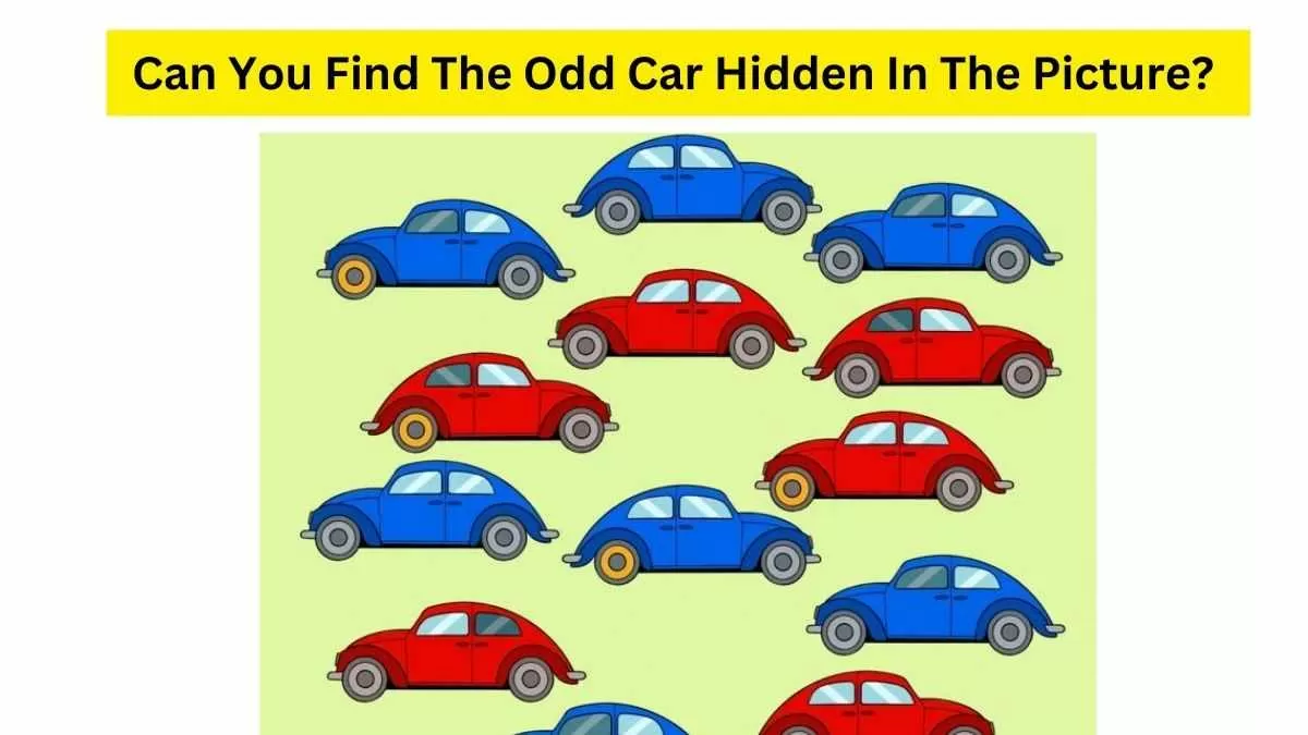 Brain Teaser For IQ Test: Only Someone With An Eye For Details Can Find The  Odd Car Within 9 Seconds? Good Luck!