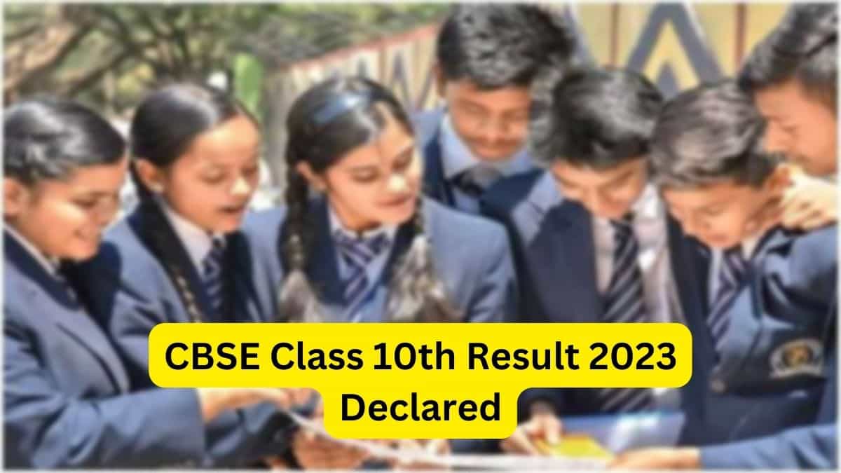 CBSE Board 10th Result 2023 Declared, Download Class 10 Marksheet at
