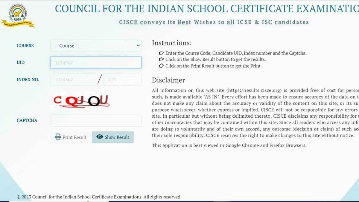 ICSE 10th,12th Result 2023 Live Update: घोषित हुआ ICSE का रिजल्ट 