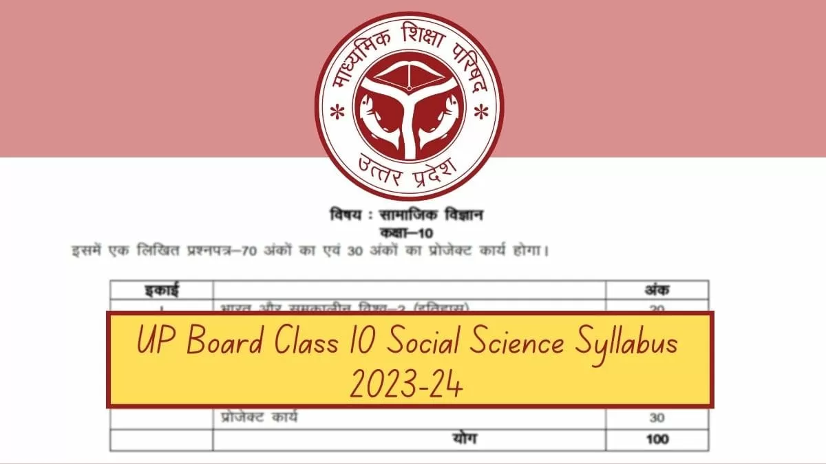 social science class 10 syllabus 2023 24 up board