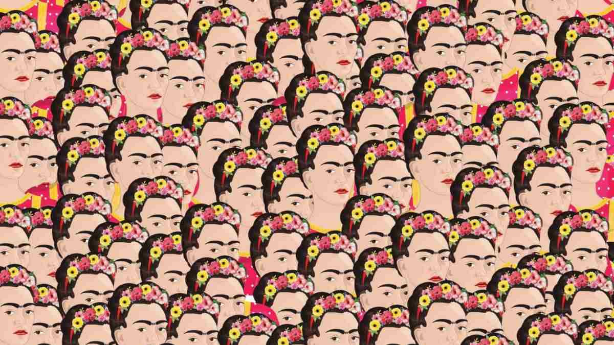 Optical Illusion to Test Your IQ: Can you find Frida Kahlo without eyebrows in the picture within 7 Secs?