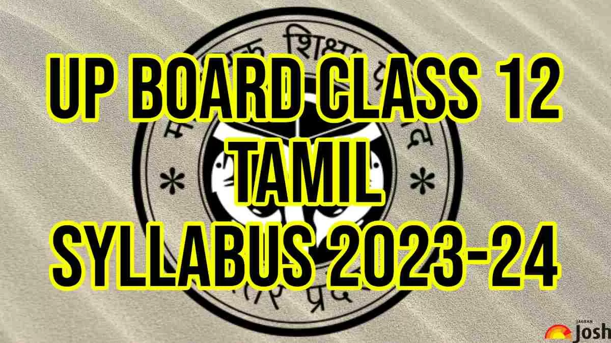 Download UP Board Class 12th Tamil Syllabus 2023-24  PDF