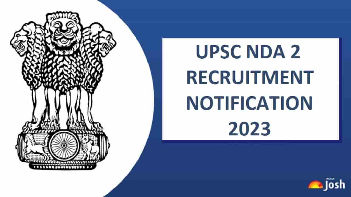 UPSC NDA 2 Notification 2023