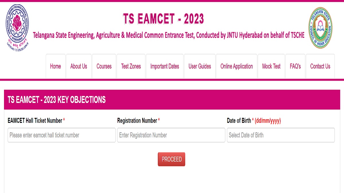 Ts EAMCET 2023 Engineering Answer Key Objection Window Closes Today, Get Direct Link Here