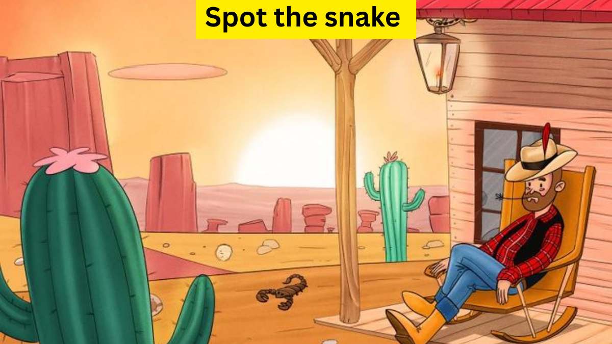 Visual Test: You have hawk-like eyes if you can spot the snake in the desert within 9 seconds!