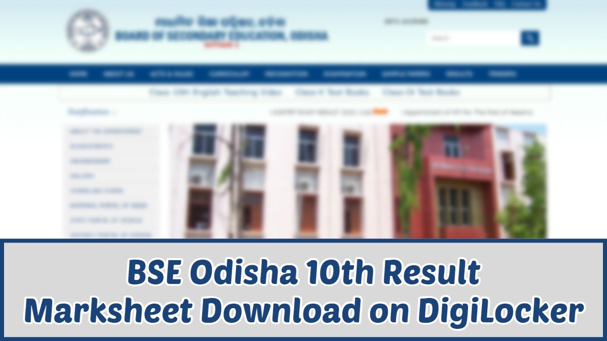 Odisha Matric Result 2023 DECLARED, Direct LINK How to Download Odisha