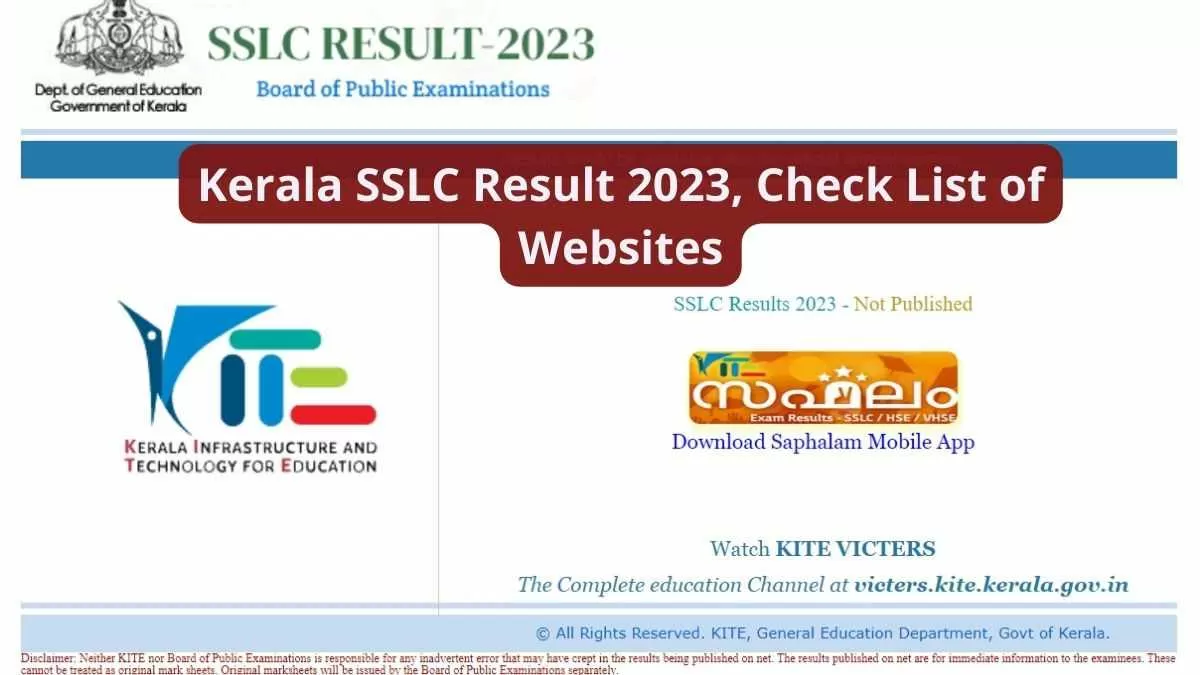Keralapareekshabhavan.in official Links to Check Kerala SSLC Result 2023