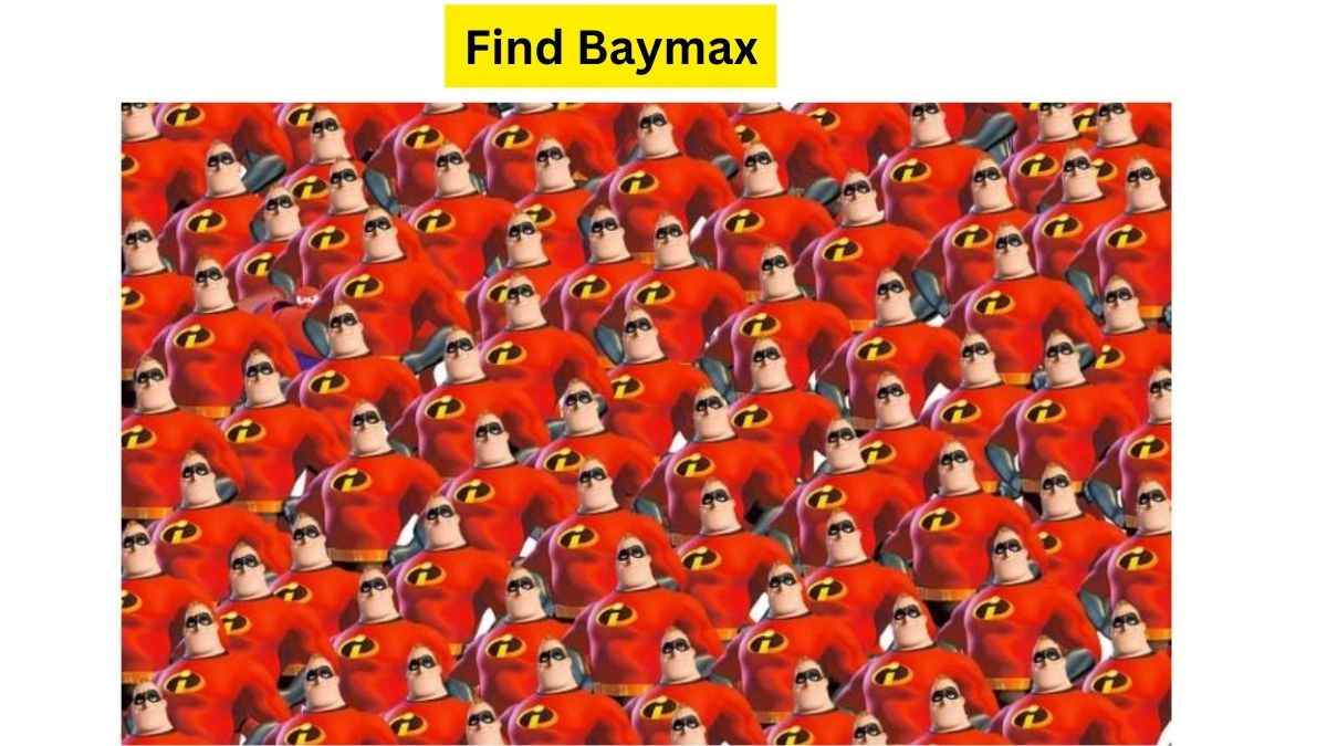 Brain Teaser For IQ Test: Are You Smart Enough To Spot BayMax Hidden AmongThe Incredibles In 9 Seconds? Good Luck!
