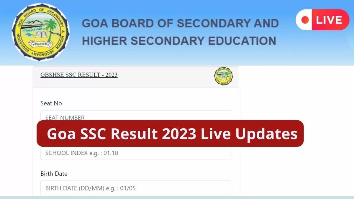 Goa HSSC Result 2023 Today at gbshse.in, results.gbshsegoa.net, Check Latest News and Updates