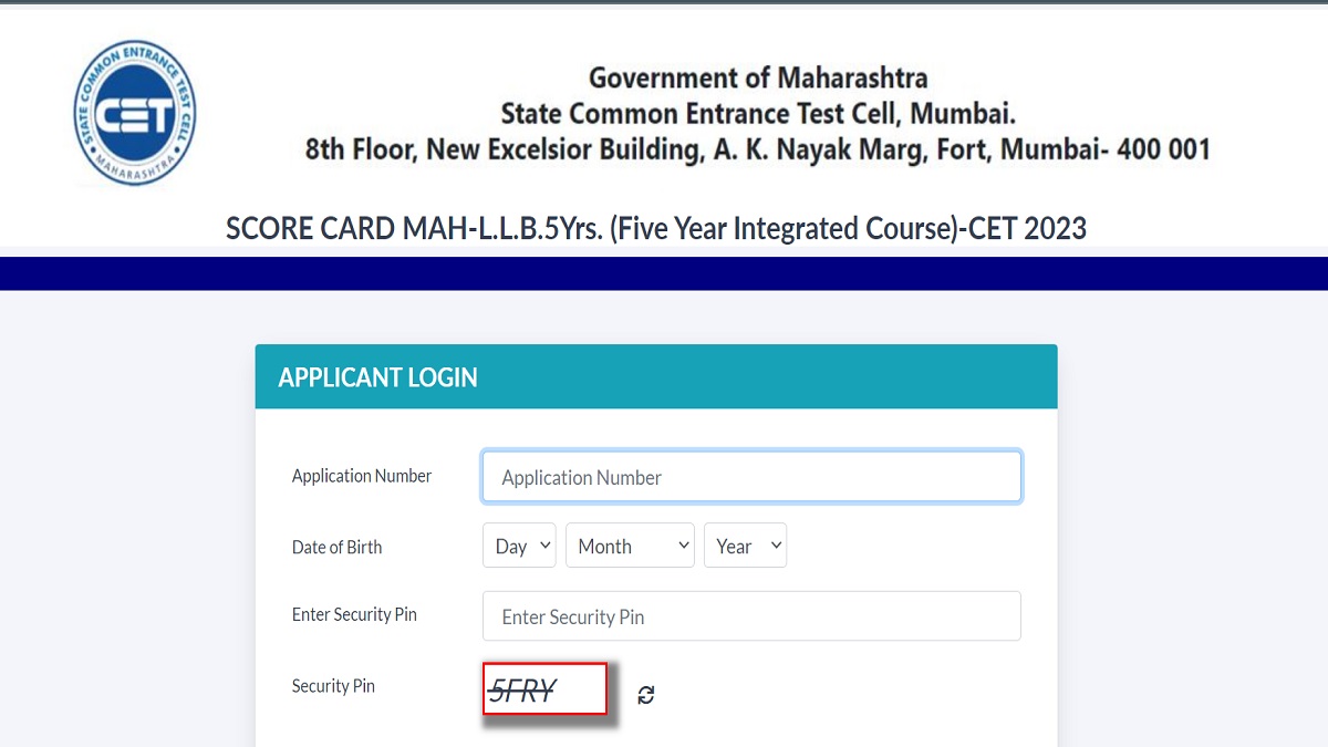 MH CET Law 5 year LLB Result Declared Download Scorecard At Cetcell 