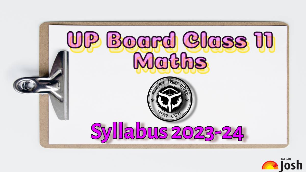 UP Board Class 11 Maths Syllabus 2023 24 Download UP Board Class 11