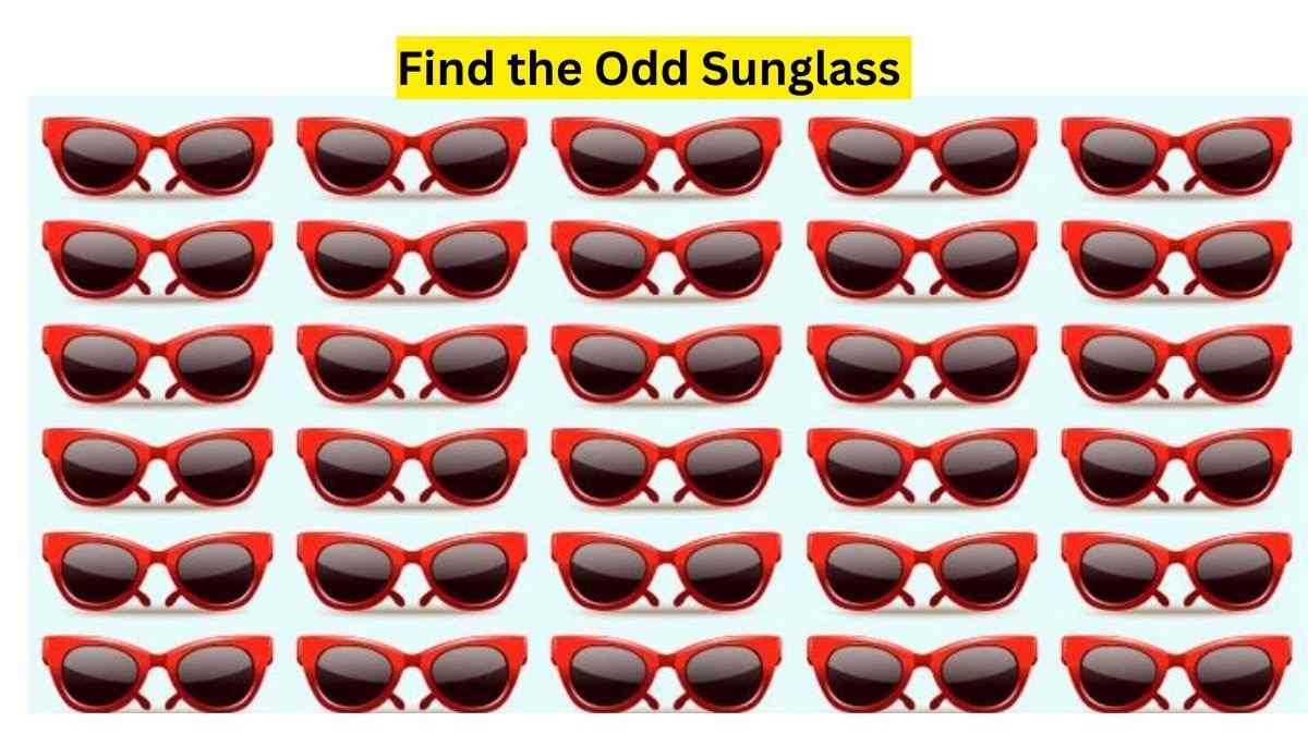 Odd One Out Puzzle: Do You Have The Skills To Find Odd Sunglass In This Head-Scratching Image? 11 Seconds Lefts!