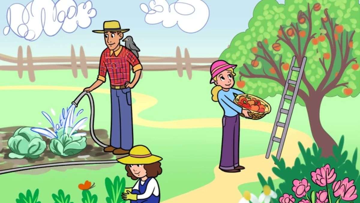 IQ Test with Brain Teaser: Can you spot 5 Hidden Words related to Gardening inside picture in 21 secs?