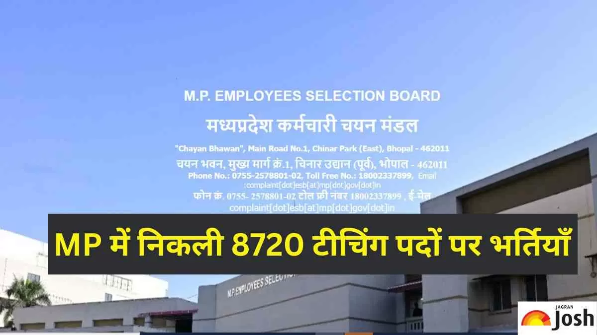 MP HSTET Notification 2023 Out : 8720 टीचिंग पदों पर भर्ती के लिए 18 मई से करें आवेदन